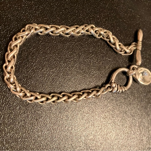 Silver Braided Chain Bracelet - Picture 5 of 5